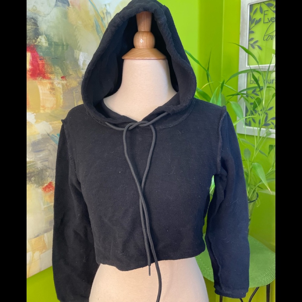 Inside out hoodie crop